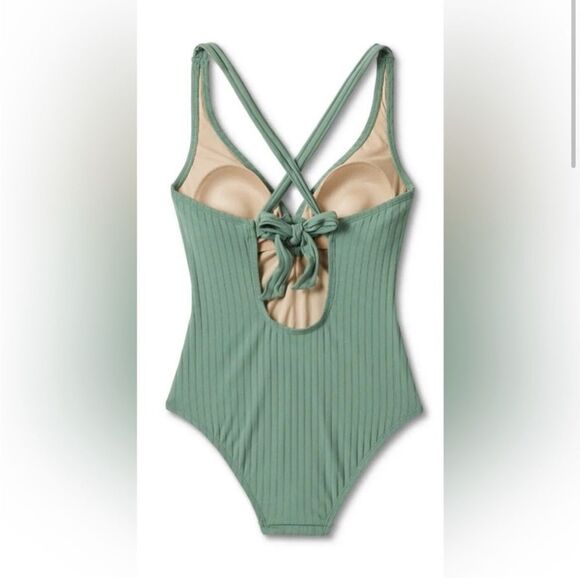 Kona Sol NEW With Tags One piece Green Swimsuit - Picture 3 of 5